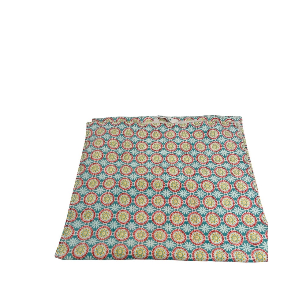 The Pioneer Woman Kitchen towel 18x28 Teal Red Floral Medallion Cotton Unisex